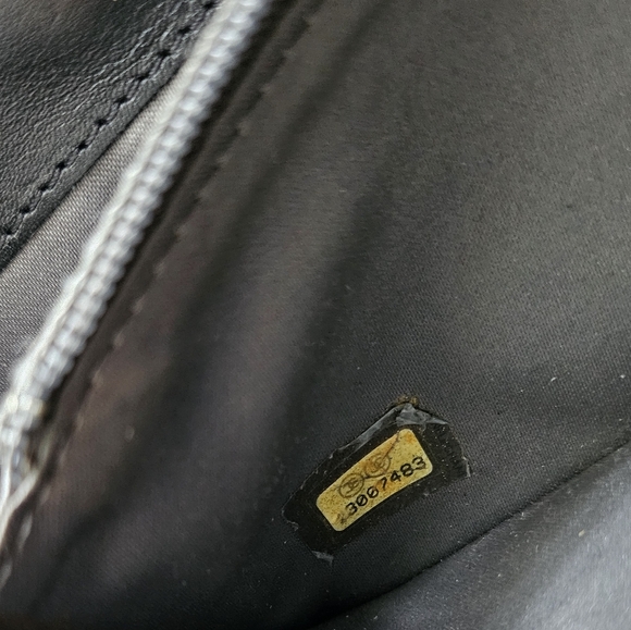 Rare Chanel Black Patent Camellia Floral Zippy Wallet &Key Chain Pouch Charm Set - Picture 14 of 14